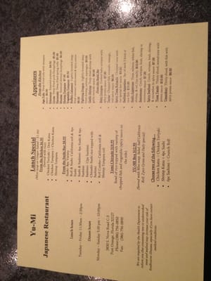 Menu photo 7 YuMi Sushi Port Orange, FL