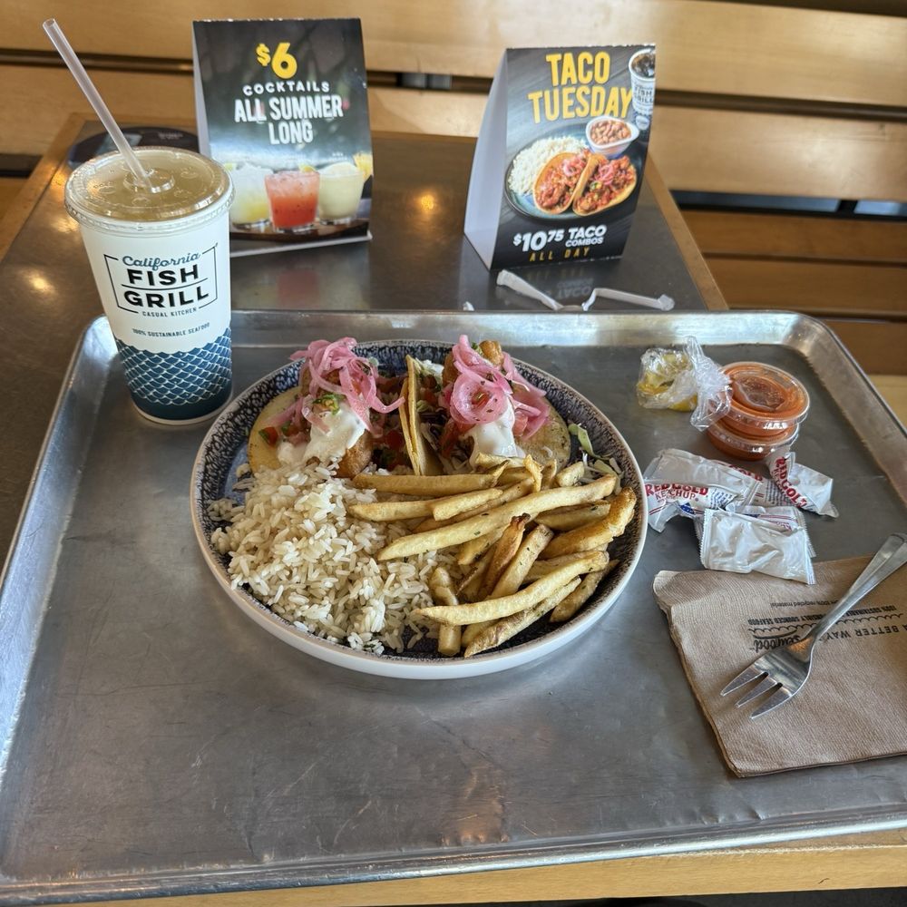 California Fish Grill - Two batter fish tacos - Seafood Near Me - Bakersfield, California California Fish Grill - Two batter fish tacos - Seafood Near Me - Bakersfield, California