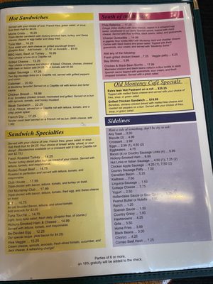 Menu photo 7 Old Monterey Cafe Monterey, CA Menu photo 7 Old Monterey Cafe Monterey, CA