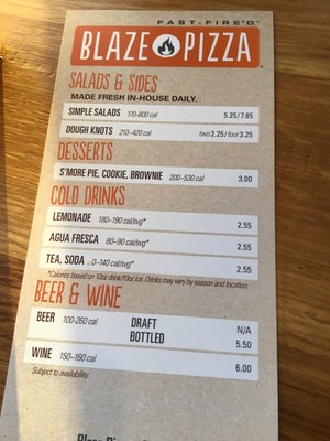 Menu photo 1 Blaze Pizza Red Deer, AB