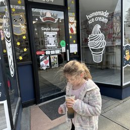 Outside with Boba