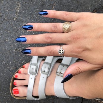 Nancy Nails & Spa - Patriotic mani/pedi - Nail Salons Near Me - Redmond, Washington