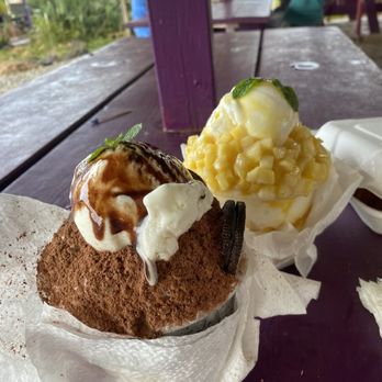 Badabingsu - Chocolate and pineapple - Ice Cream & Frozen Yogurt Near Me - Kahuku, Hawaii Badabingsu - Chocolate and pineapple - Ice Cream & Frozen Yogurt Near Me - Kahuku, Hawaii