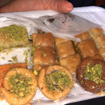 Al-Sham Sweets - All kinds of nuts and goodness in the baklava - Desserts Near Me - Astoria, New York Al-Sham Sweets - All kinds of nuts and goodness in the baklava - Desserts Near Me - Astoria, New York