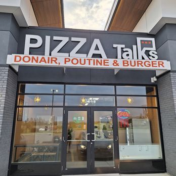 Pizza Talks & Donair - the front of a restaurant - Burgers Near Me - Edmonton, Alberta Pizza Talks & Donair - the front of a restaurant - Burgers Near Me - Edmonton, Alberta