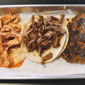 Taco Cantina - (left to right) chicken, carne asada, chorizo - Mexican Near Me - Smyrna, Georgia Taco Cantina - (left to right) chicken, carne asada, chorizo - Mexican Near Me - Smyrna, Georgia
