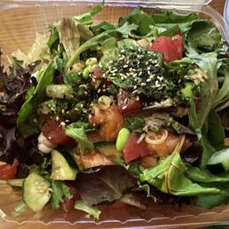 Large bowl with salad base Large bowl with salad base