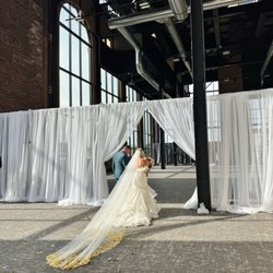 Bridal Chateau - The shawl with buttons was purchased here!