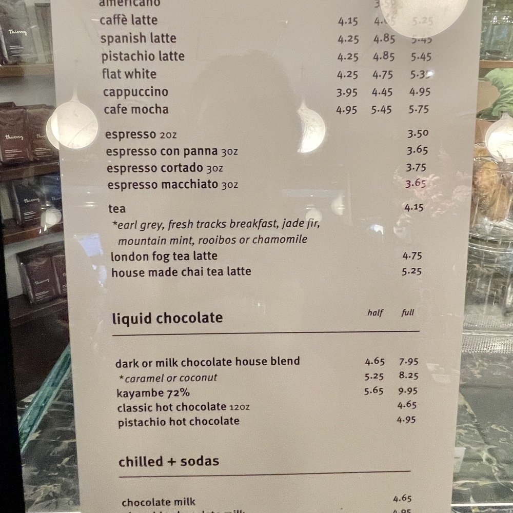 Thierry - Drink menu - Patisserie/Cake Shop Near Me - Vancouver, British Columbia Thierry - Drink menu - Patisserie/Cake Shop Near Me - Vancouver, British Columbia