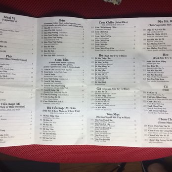 Kien Giang - Menu Inside as of 09.2017 - Vietnamese Near Me - D'Iberville, Mississippi