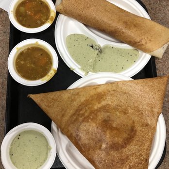 Ganesh Temple Canteen - Masala Dosa and Pondicherry Dosa (spicy!) - Indian Near Me - Flushing, New York Ganesh Temple Canteen - Masala Dosa and Pondicherry Dosa (spicy!) - Indian Near Me - Flushing, New York