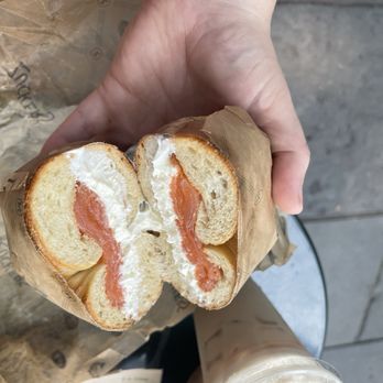 Zucker’s - Plain bagel w cream cheese and salmon - Bagels Near Me - New York, New York Zucker’s - Plain bagel w cream cheese and salmon - Bagels Near Me - New York, New York