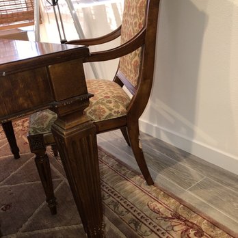 Custom Antiques Restoration - Damaged chair leg - Furniture Repair Near Me - Santa Ana, California