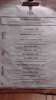 Menu photo 4 Tierra de Nadie Buenos Aires, C