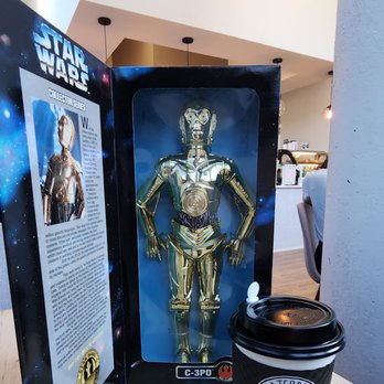 Waterbean Coffee - a star wars figurine and a coffee cup - Coffee & Tea Near Me - Charlotte, North Carolina Waterbean Coffee - a star wars figurine and a coffee cup - Coffee & Tea Near Me - Charlotte, North Carolina