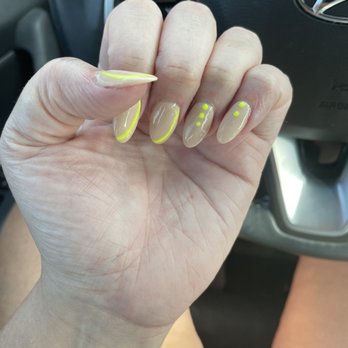 Nails by Sisters - Showed them a Pinterest inspiration pic and they matched the colors in the picture perfectly as well as the design! - Nail Salons Near Me - Mobile, Alabama