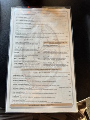 Menu photo 2 McCleary's Public House Marietta, PA Menu photo 2 McCleary's Public House Marietta, PA