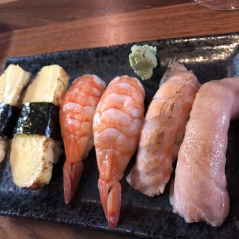 Yume Sushi - Tamago, Ebi, seared salmon soooo good!!!!!!! - Japanese Near Me - Seattle, Washington Yume Sushi - Tamago, Ebi, seared salmon soooo good!!!!!!! - Japanese Near Me - Seattle, Washington