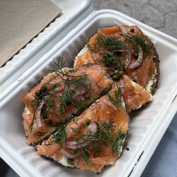 Apollo Bagels - Everything Bagel with Smoked Salmon, Cream Cheese, Capers, Red Onion, Dill - Bagels Near Me - New York, New York Apollo Bagels - Everything Bagel with Smoked Salmon, Cream Cheese, Capers, Red Onion, Dill - Bagels Near Me - New York, New York