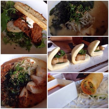 Lucky Belly - Brisket Tartine, Lucky Bowl, Belly Bowl with Kimchee broth, Pork Belly Bao and Lamb Lumpia. - Bars Near Me - Honolulu, Hawaii Lucky Belly - Brisket Tartine, Lucky Bowl, Belly Bowl with Kimchee broth, Pork Belly Bao and Lamb Lumpia. - Bars Near Me - Honolulu, Hawaii