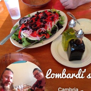 Lombardi's - Mmmmmmmmmmmm!!!! Italian salad with lettuce!!! Plenty for two!!!! - Italian Near Me - Cambria, California Lombardi's - Mmmmmmmmmmmm!!!! Italian salad with lettuce!!! Plenty for two!!!! - Italian Near Me - Cambria, California