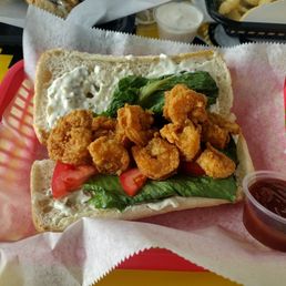 Shrimp Po Boy Sandwich