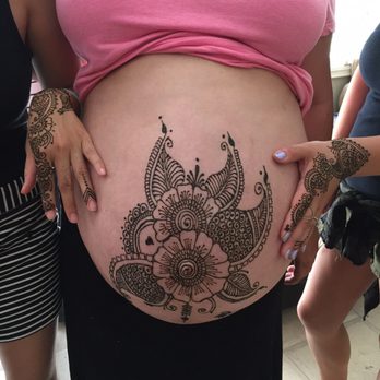 Henna Tradition - Henna on my HUGE belly and girlfriends hands - Henna Artists Near Me