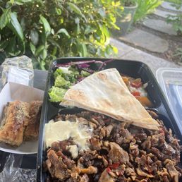 Lamb gyro plate + baklava Lamb gyro plate + baklava