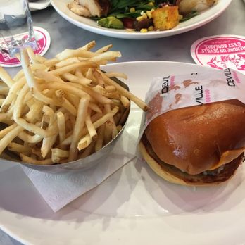 Deville Dinerbar - Featuring: The Drive In burger with Match Fries - Diners Near Me - Montreal, Quebec Deville Dinerbar - Featuring: The Drive In burger with Match Fries - Diners Near Me - Montreal, Quebec