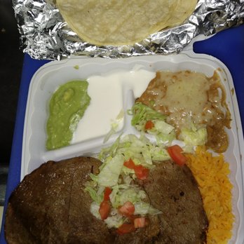 Taqueria La Espuela - Carne Asada Dinner, note the beef fillets - Mexican Near Me - Mountain View, California Taqueria La Espuela - Carne Asada Dinner, note the beef fillets - Mexican Near Me - Mountain View, California