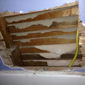 Miller's Superior Electric - Giant hole left in the wall after chandelier install. - Electricians Near Me - Tulsa, Oklahoma Miller's Superior Electric - Giant hole left in the wall after chandelier install. - Electricians Near Me - Tulsa, Oklahoma
