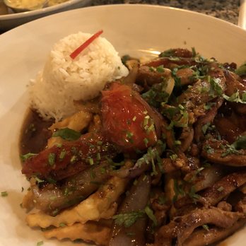 Sabor Mix Restaurant - Chicken lomo saltado... Mom approved!  Very flavorful sauce! - Peruvian Near Me - Jacksonville, Florida