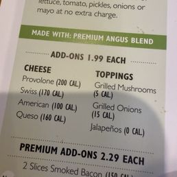 Add-on menu Add-on menu