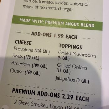 Beef 'O' Brady's - Add-on menu - Pubs Near Me - Peru, Indiana