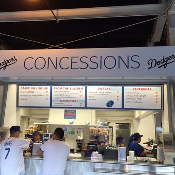 Dodger Stadium - Concessions @ the Left Field Pavilion - Stadiums & Arenas Near Me - Los Angeles, California