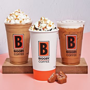 Biggby Coffee - three cups of coffee on a table - Coffee & Tea Near Me - Traverse City, Michigan Biggby Coffee - three cups of coffee on a table - Coffee & Tea Near Me - Traverse City, Michigan