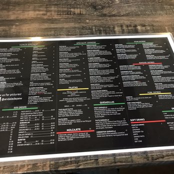 Andale - Menu 2021 - Mexican Near Me - Depew, New York