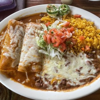 Mexico Restaurant - Ground beef enchiladas. - Mexican Near Me - Honolulu, Hawaii