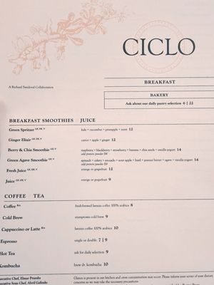 Menu photo 5 Ciclo Austin, TX