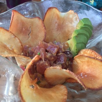 Sol by the Sea - Ahi tuna poke. Chips are amazing. - Caribbean Near Me - Key Largo, Florida Sol by the Sea - Ahi tuna poke. Chips are amazing. - Caribbean Near Me - Key Largo, Florida
