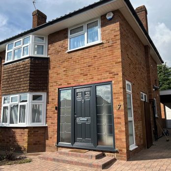 Heathrow Windows Ltd - Upvc white windows with composite door - Windows Installation Near Me - Northolt, SLG