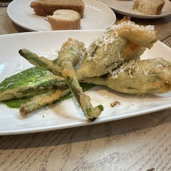 Pasta Moon - Squash Blossom Tempura - Italian Near Me - Half Moon Bay, California Pasta Moon - Squash Blossom Tempura - Italian Near Me - Half Moon Bay, California