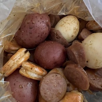 Wild Crab - Shrimp (No Head), Sausages, Potatoes, Boil Egg (3), Cajun - Seafood Near Me - Columbia, South Carolina