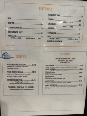 Menu photo 2 Paris Coffee Shop Fort Worth, TX Menu photo 2 Paris Coffee Shop Fort Worth, TX