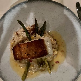 The Fig Tree Restaurant - Wahoo fish (on special) with risotto - New American Near Me - Charlotte, North Carolina