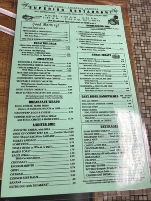 Menu photo 4 Superior Restaurant Cleveland, OH