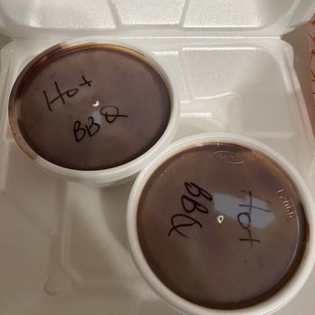 I Smell Bacon - $24 worth of BBQ sauce they added to the order for a small amount of food. - Smokehouse Near Me - Hoffman Estates, Illinois
