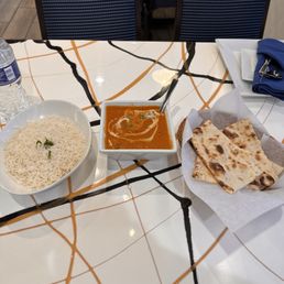 I got the butter, chicken and plain nan bread.  It was so good, I ordered two orders to go for my wife and I to have for dinner tomorrow