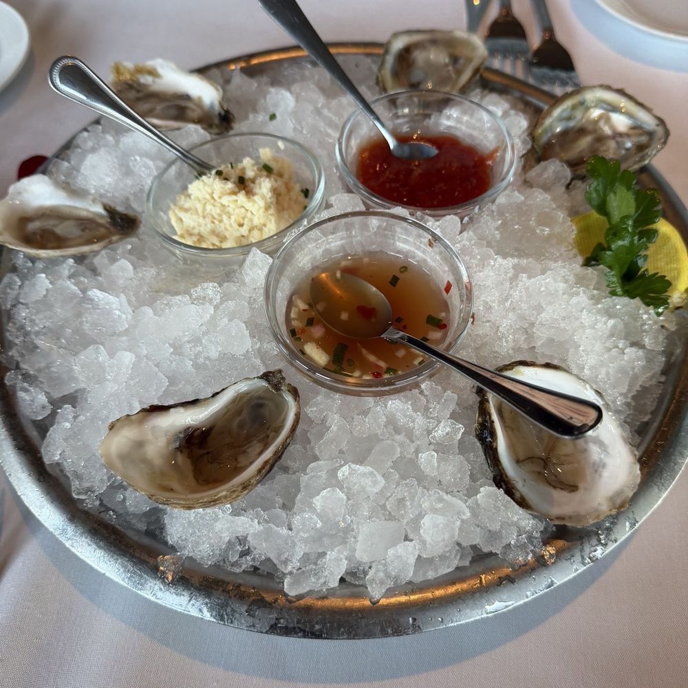 Eddie V's Prime Seafood - Half Dozen oysters - Seafood Near Me - La Jolla, California Eddie V's Prime Seafood - Half Dozen oysters - Seafood Near Me - La Jolla, California