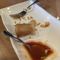 Royal Jasmine Thai Restaurant - Veggie egg rolls or what's left of it